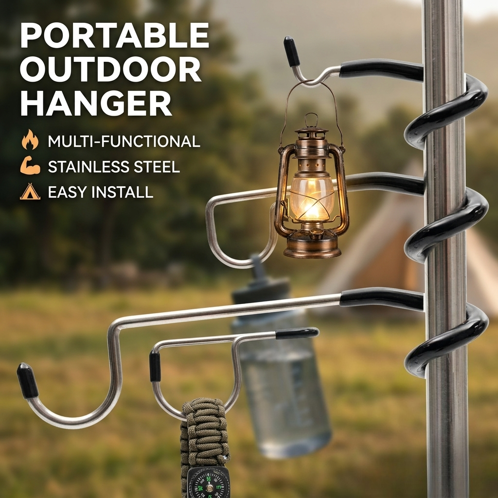 Outdoor Hunting Tent - Suporte de luz para barraca, gancho