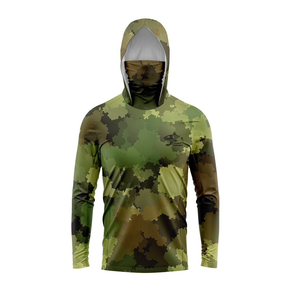 Hunting Outdoor Apparel - Camisetas com Capuz para Pesca Masculinas,