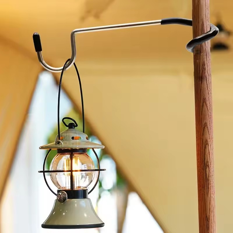 Outdoor Hunting Tent - Suporte de Aço Inoxidável para Lâmpada,
