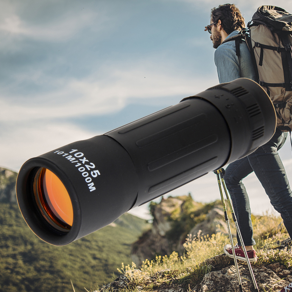 Monocular Night Vision - Telescópio Monocular 10x25 com Visão Noturna,
