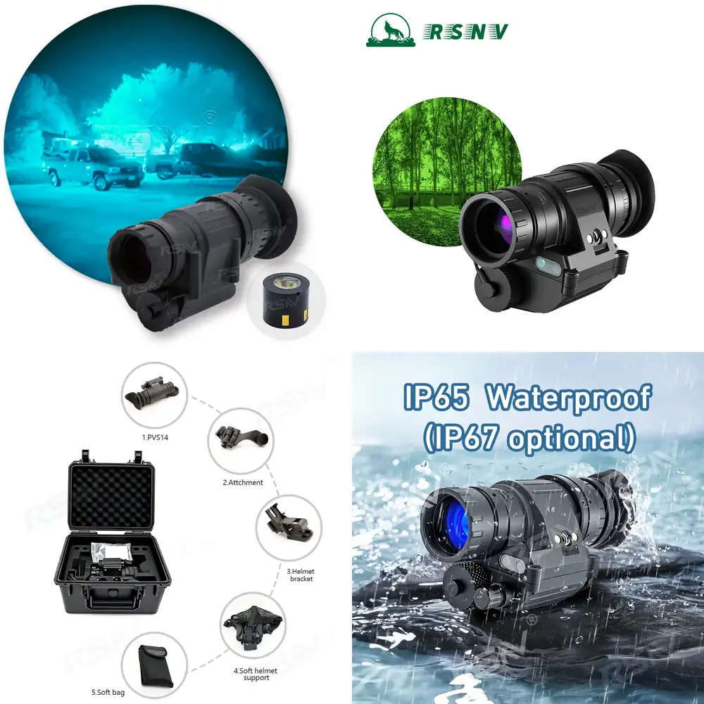 Monocular Night Vision - RSNV PVS14 Pronto para Uso, Monóculo