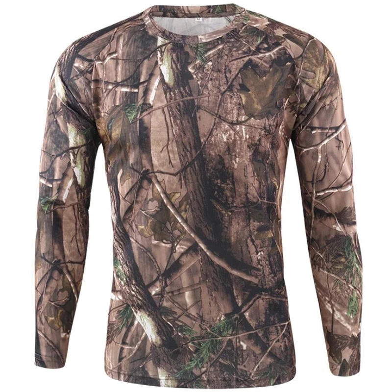 Hunting Outdoor Clothing Brands - Pop manga longa camuflagem camiseta ao
