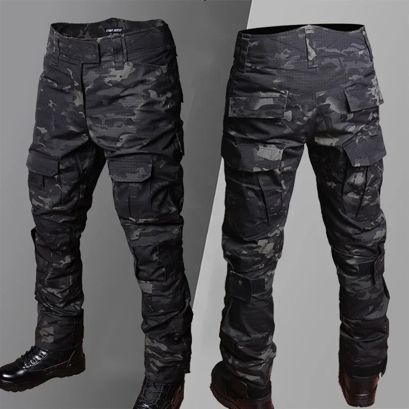 Outdoor Hunting Overalls - Calças táticas masculinas de camuflagem para