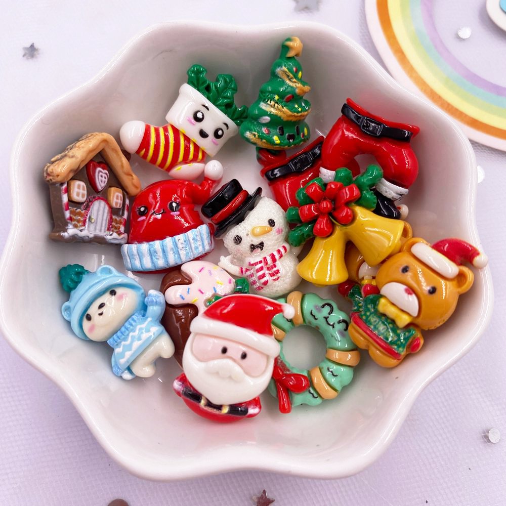 Elk Bugle Call - 12 pçs resina kawaii colorido mini