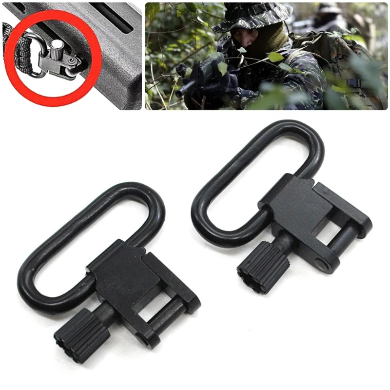 Rifle Sling Swivel - Qd sling giratório de dois pontos,