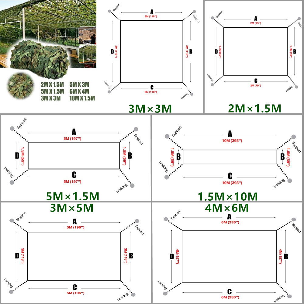 Caça camuflagem net, 10m x 1.5 - Outdoor Hunting Tent avaliação e preço