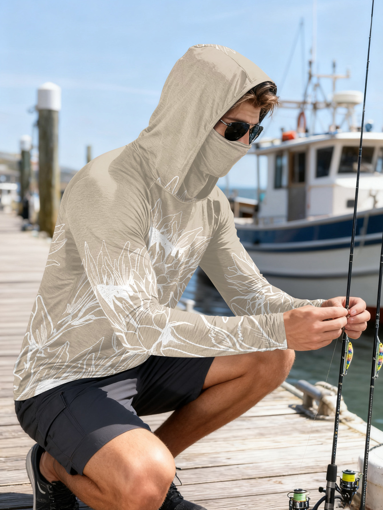 Camisas de Pesca Masculinas co - Outdoor Hunting Hoodie avaliação e preço