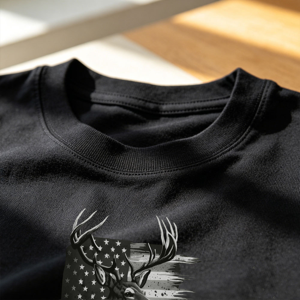 Camiseta Patriótica com Estamp - Hunting Outdoor Apparel avaliação e preço