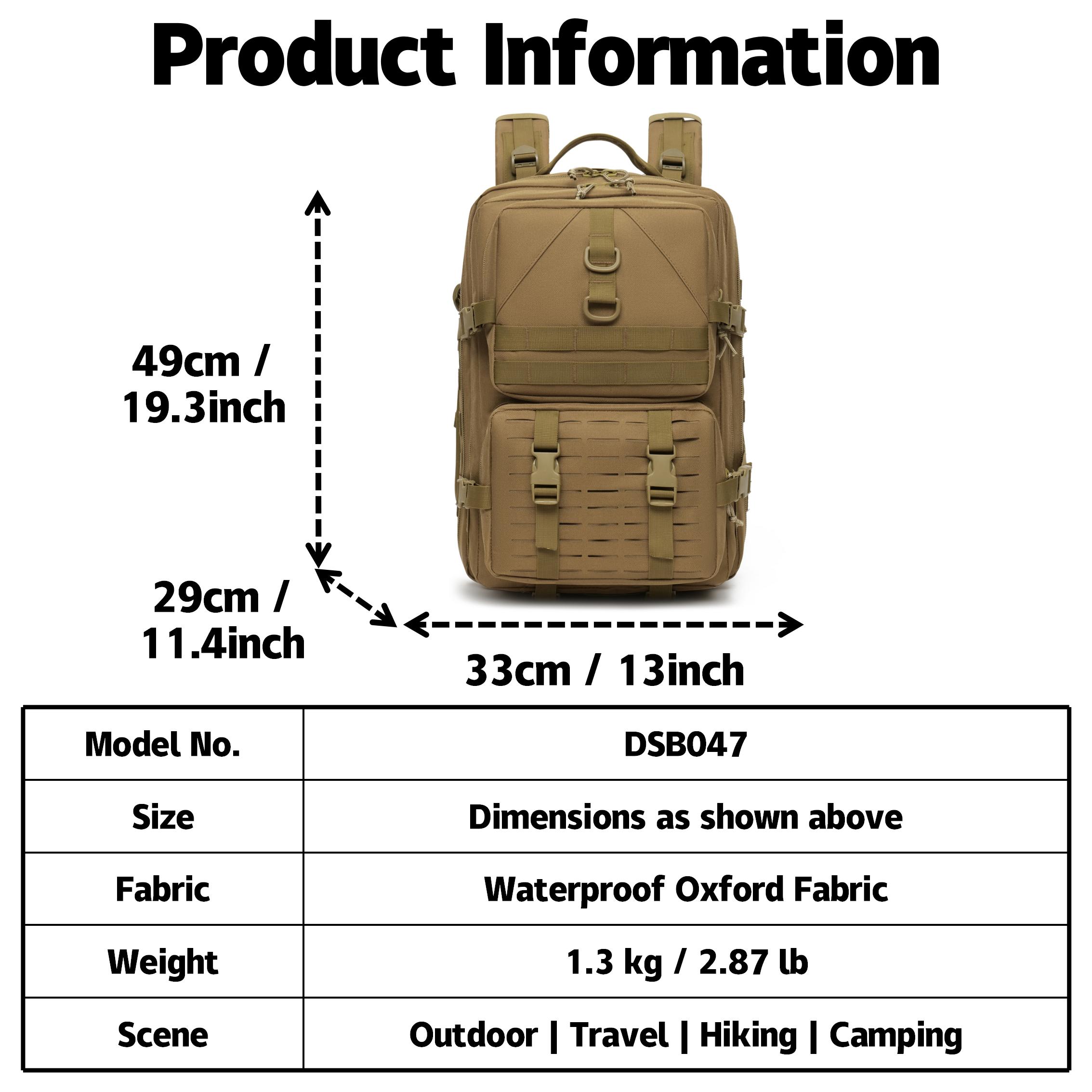 Mochila tática ao ar livre de  - Outdoor Hunting Logo avaliação e preço