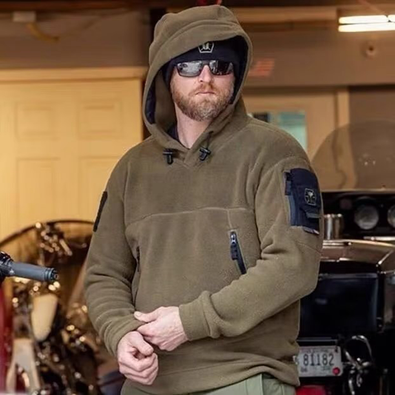 Homens inverno lã térmica ao a - Outdoor Hunting Hoodie avaliação e preço