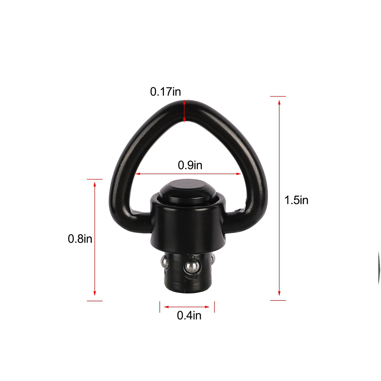 2 pçs rifle botão qd liberação - Rifle Sling Swivel avaliação e preço