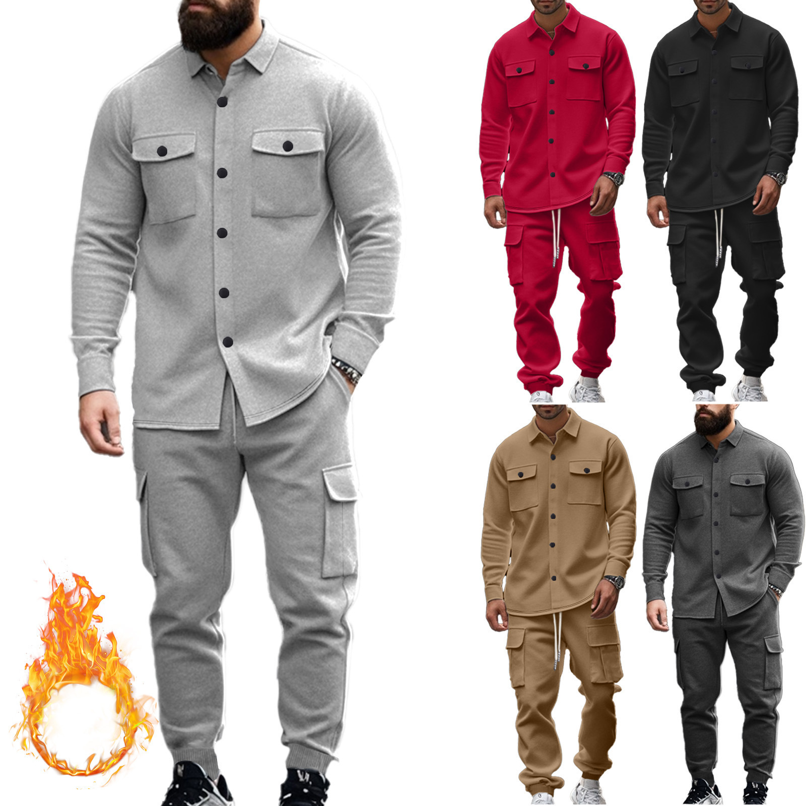 Conjunto de camisa de jaqueta  - Outdoor Hunting Overalls avaliação e preço