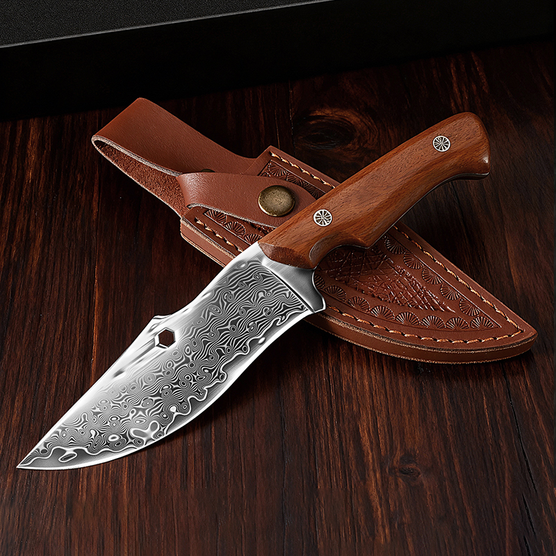 Damasco faca ao ar livre curva - Hunting Knife Outdoor Edge avaliação e preço
