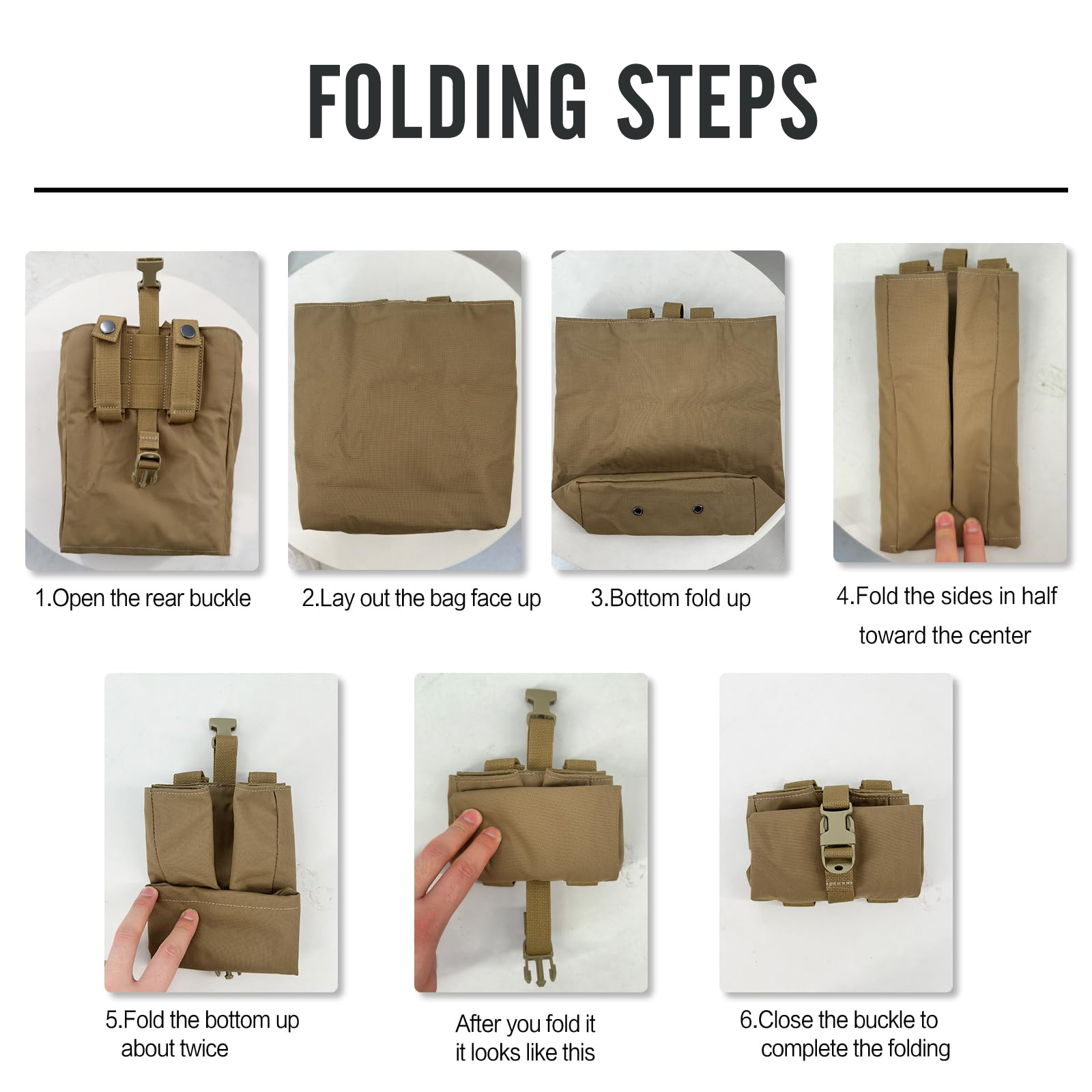 Molle dobrável despejo gota re - Outdoor Hunting Magazines avaliação e preço