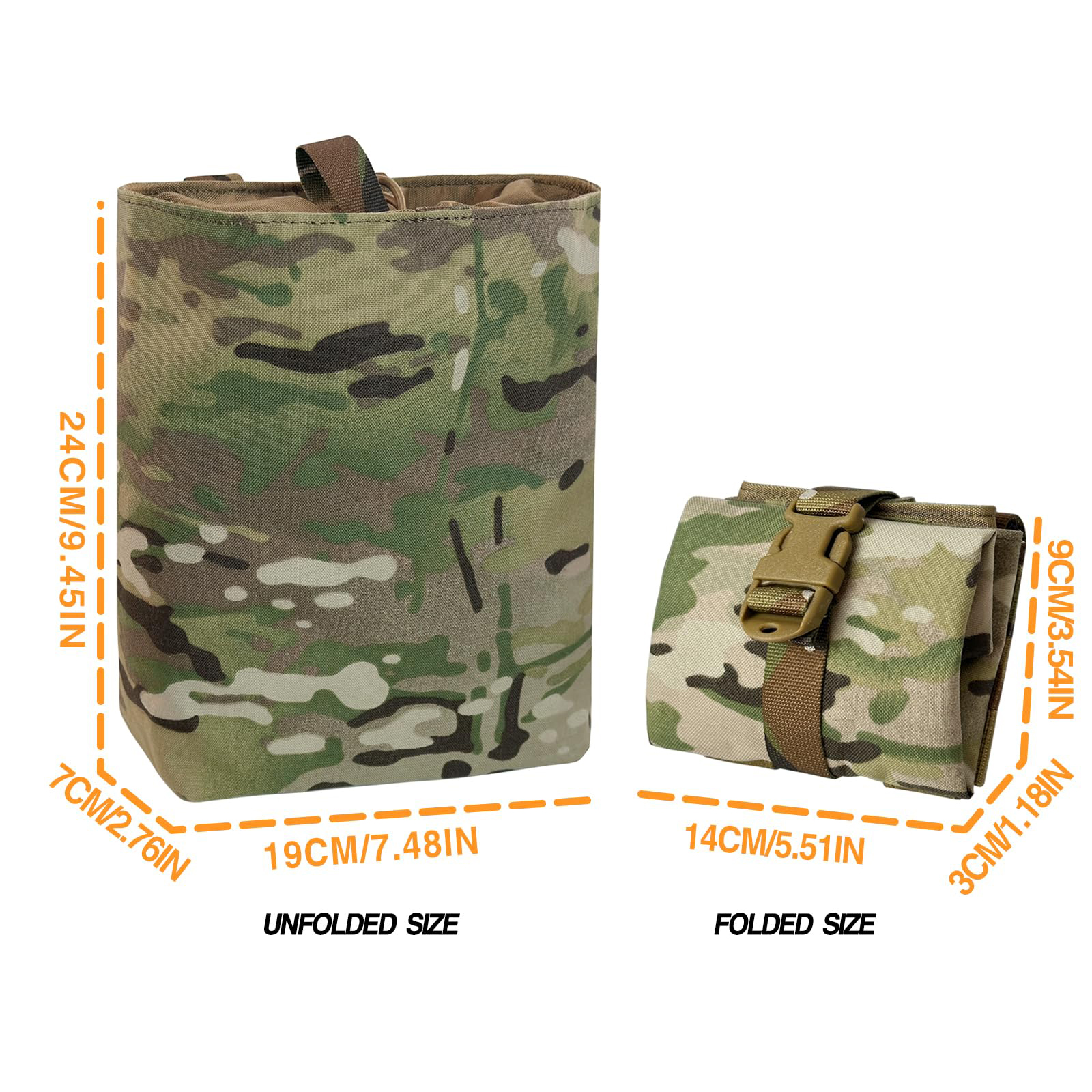 Molle dobrável despejo gota re - Outdoor Hunting Magazines avaliação e preço