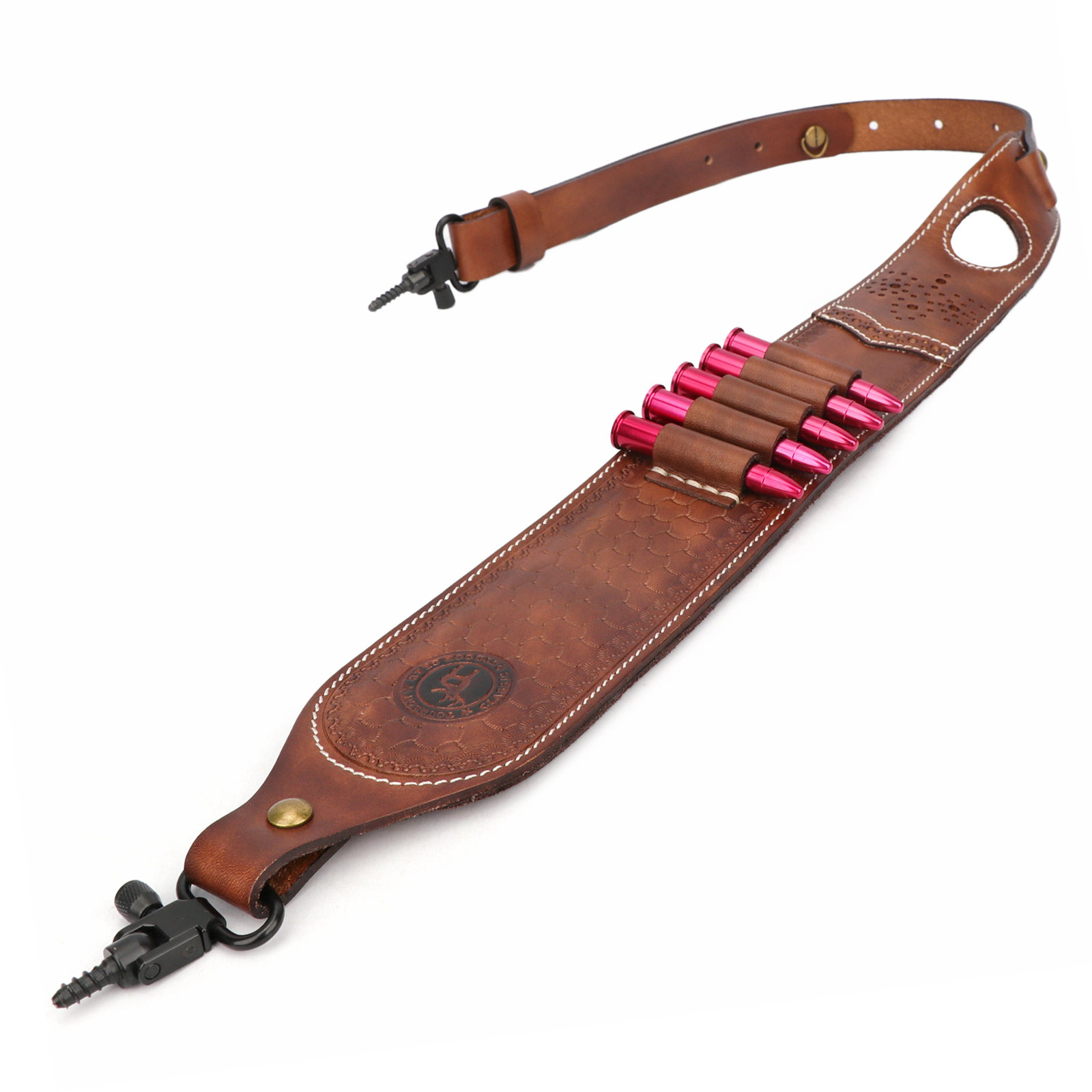 Tourbon-Sling Rifle de Couro,  - Rifle Sling Swivel avaliação e preço