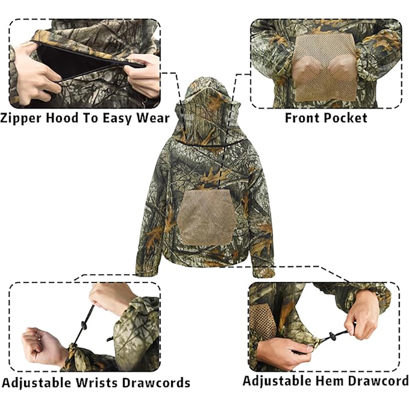 Pesca apicultura anti-mosquito - Outdoor Hunting Hoodie avaliação e preço