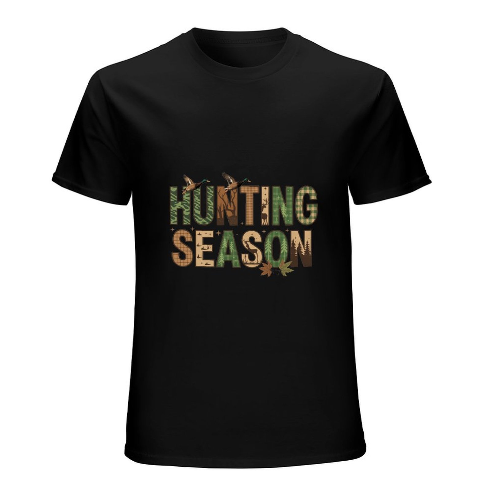 Camiseta de algodão preta camu - Hunting Outdoor Day avaliação e preço