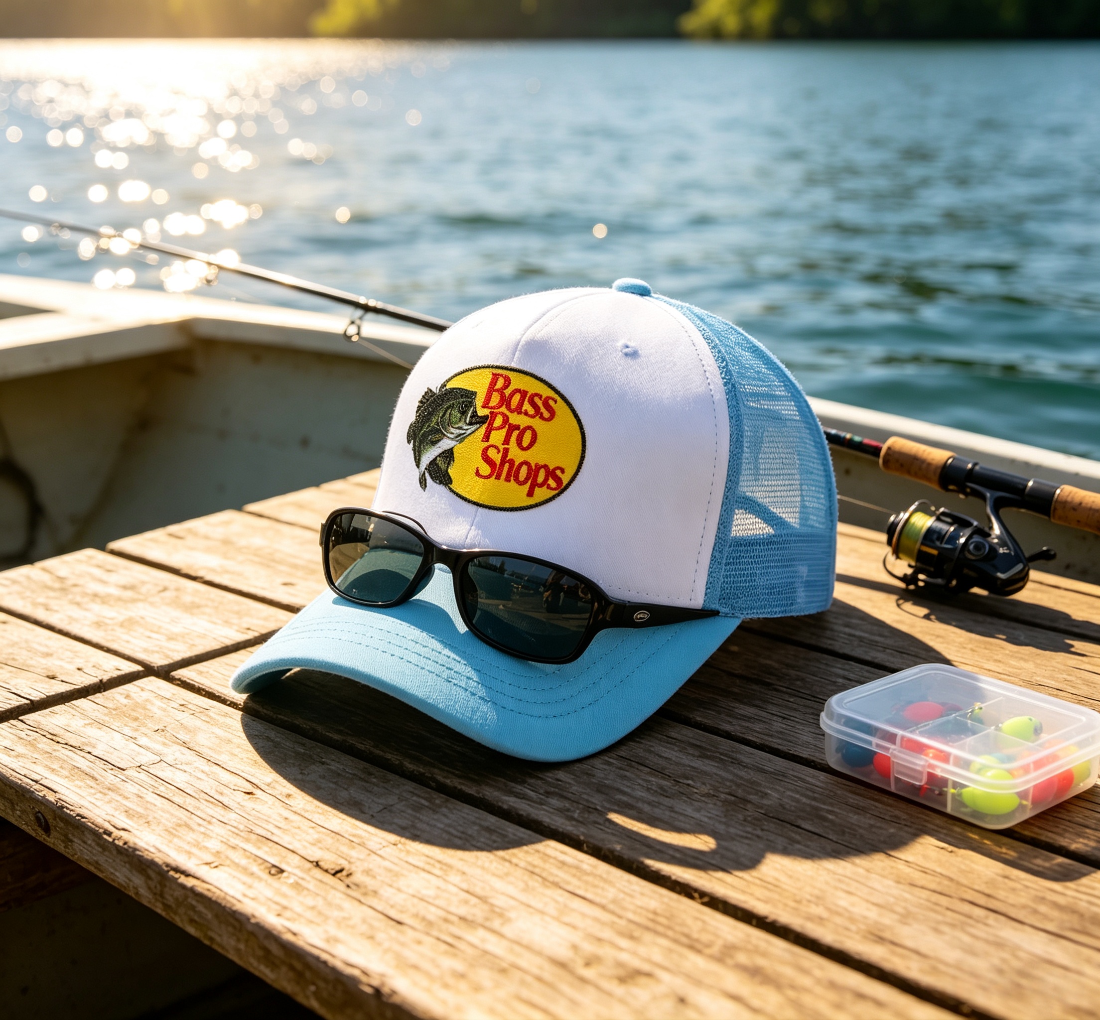 Boné Trucker Clássico Bass Pro - Outdoor Hunting Logo avaliação e preço