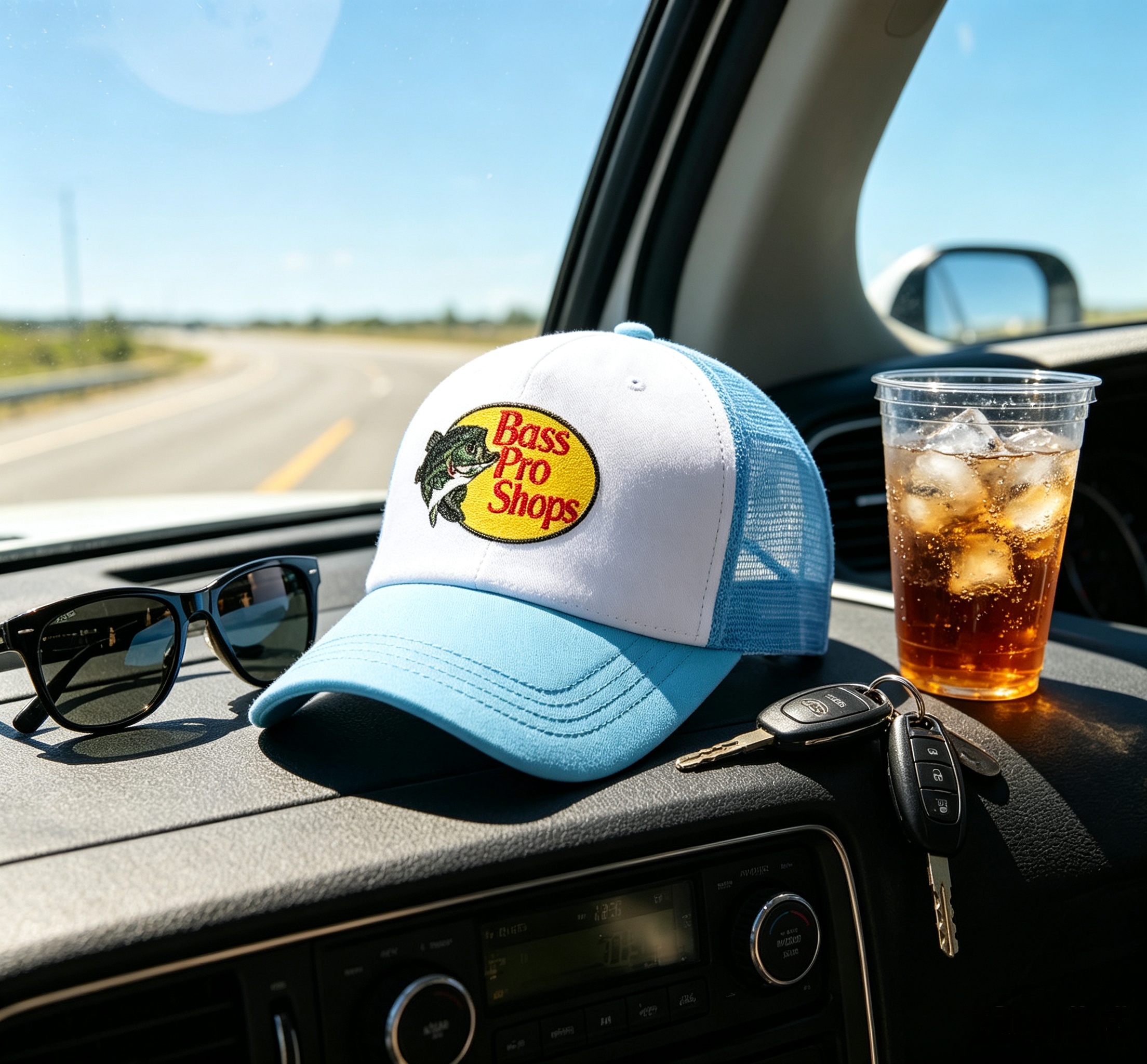 Boné Trucker Clássico Bass Pro - Outdoor Hunting Logo avaliação e preço