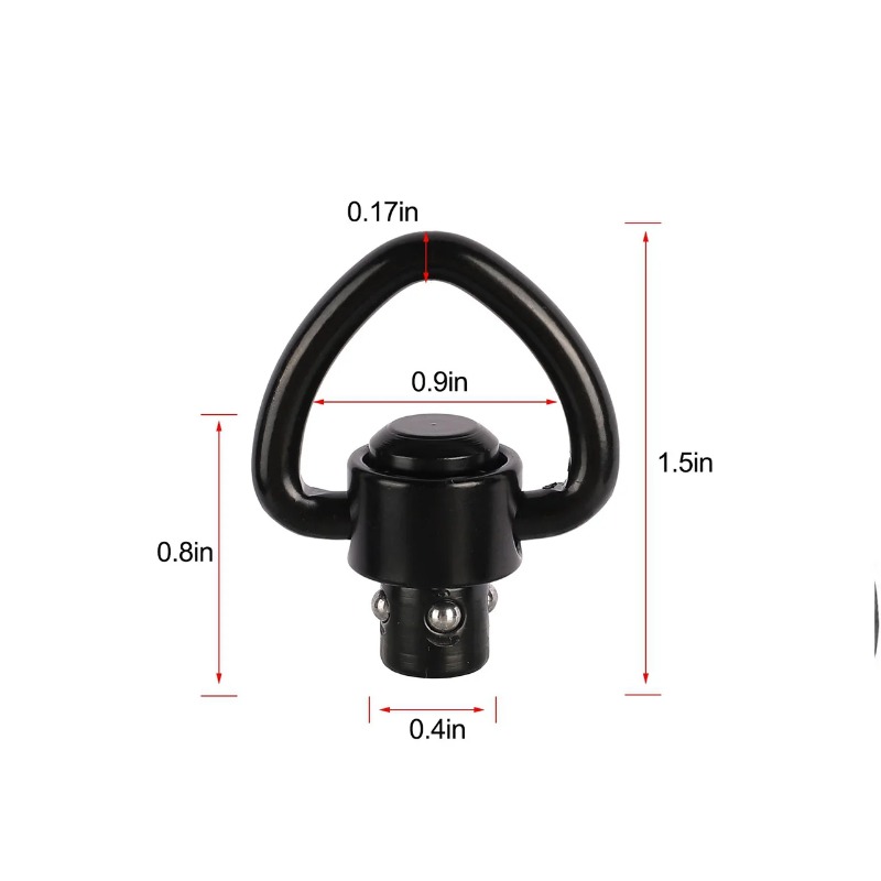 1/2 pçs rifle botão qd liberaç - Rifle Sling Swivel avaliação e preço
