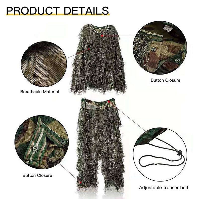 AEF6-2X 5 em 1 Traje Ghillie,  - Hunting Outdoor Apparel avaliação e preço
