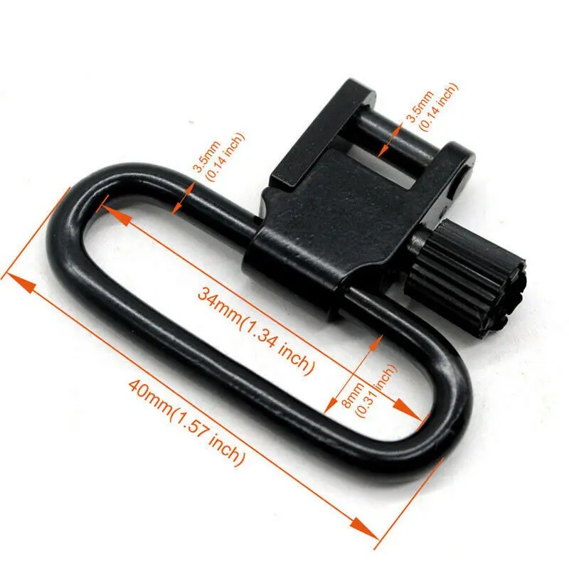 Qd sling giratório de dois pon - Rifle Sling Swivel avaliação e preço